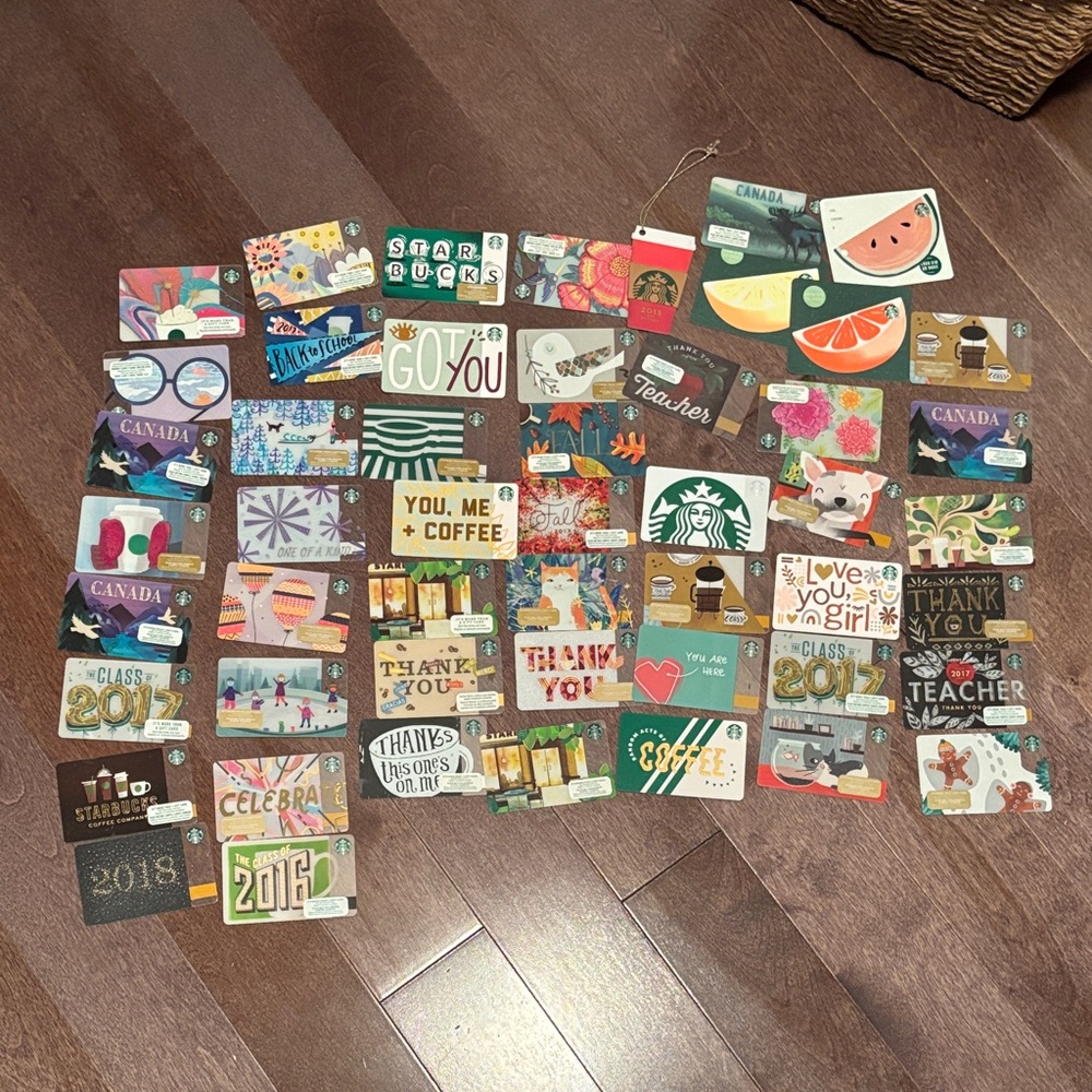 Colorful Gift Card Collection